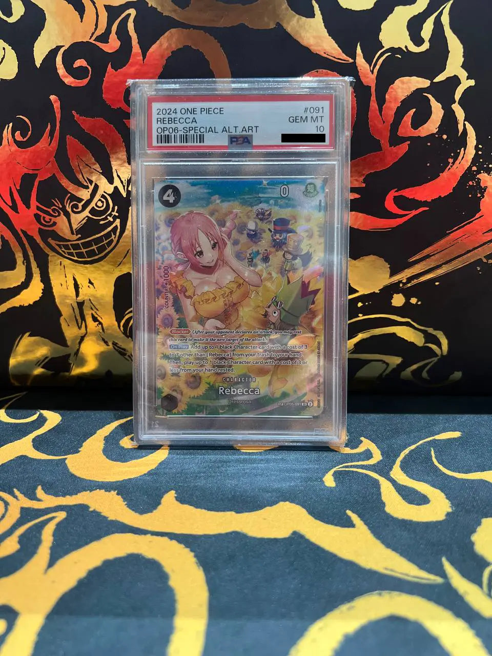 one piece card game rebecca OnePiece OP06 Rebecca Special OP05-091 PSA10